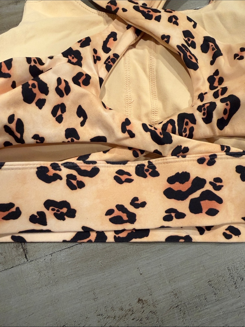 Fabletics Ella Leopard Print High Impact Sports Bra - Picture 6 of 7